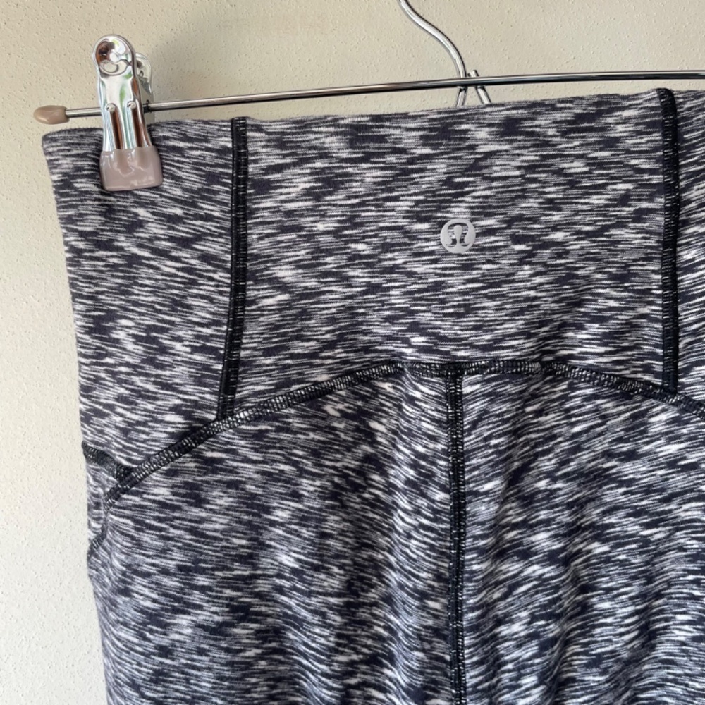 Lululemon Ready To Rulu Tight *28" Spaced Out Space Dye Black White - Picture 10 of 11